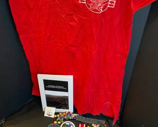 USAF Memorabilia Including Pins Patches  Ribbons From Service