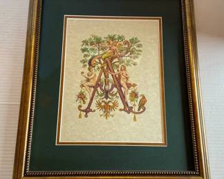 Susan Rodney Theodore De Brie Alphabet Print Gilded By Hand