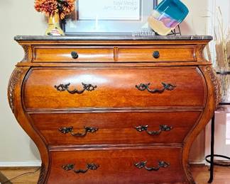 Marble Top Bombay Dresser