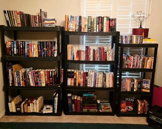 Books from James Patterson, Elmer Kelton, McMurtry, Lucado and more - also CDs, DVDs and VHS