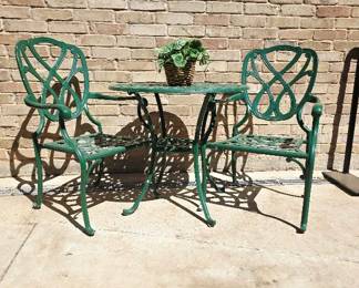 Green Iron Patio Furniture