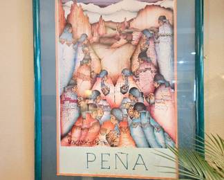 Several Signed Framed Pieces by Amado Maurilio Pena