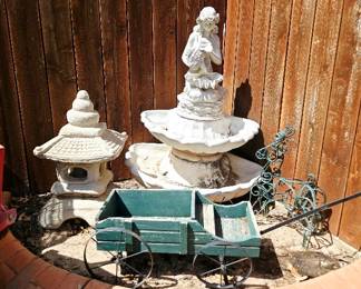 Yard Fountains and Decor