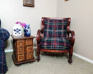 Vintage Chair and Side Table