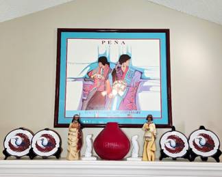 Several Signed Framed Pieces by Amado Maurilio Pena