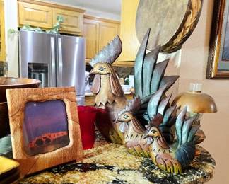Wooden Decor, Roosters