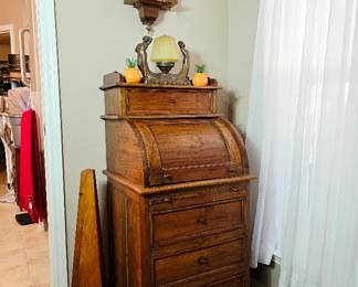 Antique Roll top Secretary Desk