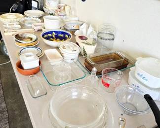 Glass, Pyrex and Corningware
