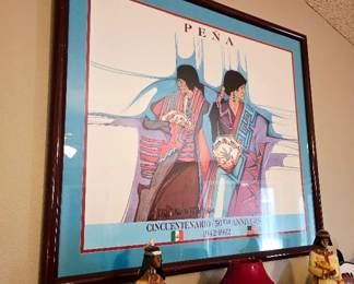 Several Signed Framed Pieces by Amado Maurilio Pena