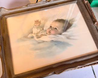 Bessie Pease in Pie Crust Framing Vintage