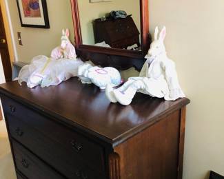 Antique Dresser and Mirror