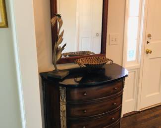 Entryway Chest and Mirror