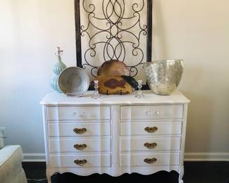 Vintage Dresser with Decor