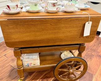 Tea Trolley  drop leaves  nice condition 