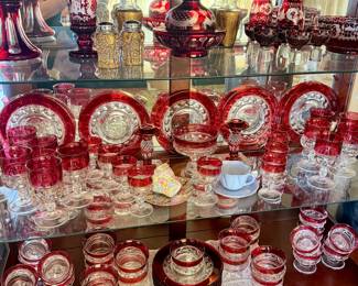 Collection Kings Crown Vintage Glass & Czech Glass