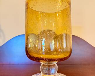 Lg amber colored glass 