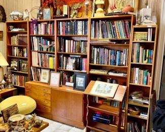 Danish teak MCM bookcase, each piece sold separately.  