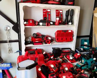 Milwaukee power tools, chargers, etc.