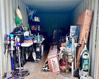 Trailer #5, cleaning supplies, vacuums, huge wedding tent, painting supplies, plumbing