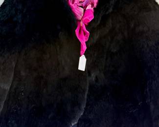 One of four rabbit fur coats