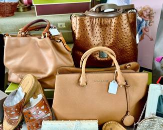 Michael Kors and Dooney & Burke handbags.  Naturalizer shoes new in box.