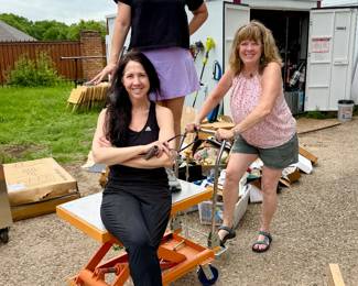 3200sqft house packed, 3 car garage w/ bay, 7 trailers full of tools, plumbing, auto, painting.