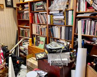 Books in a Danish MCM bookcase