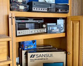 Tons of electronics many new in box. 