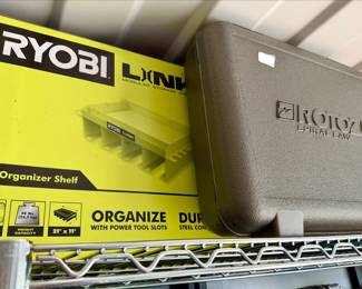 Ryobi tool organizer shelf, Roto Spiral Saw