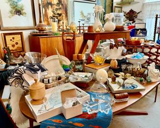 Dining table full of fun finds!