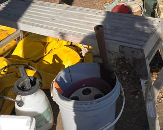 Start at the Barn! Ladder - Sprayer - Buckets