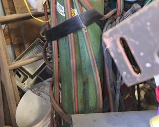 oxy-acetylene welding or cutting torch setup,