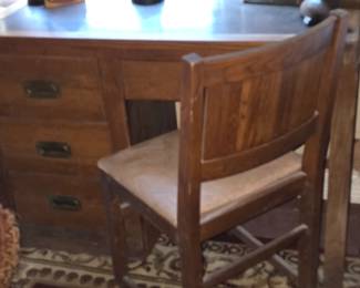 Walnut Desk with Chair - New