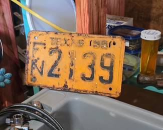 1955 License Plate