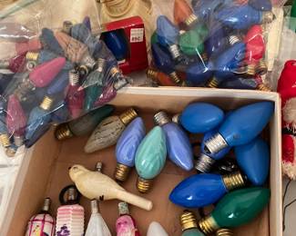 Vintage Christmas light bulbs