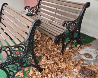 cast iron benches garden