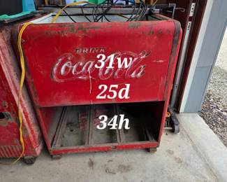 1950/60's? Vintage Coca Cola Cooler 31" W x 25" D x 34" H
