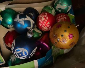 Vintage Christmas Glass Bulbs & Decorations!!