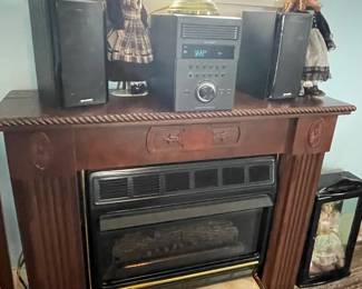 Stereo, Dolls, Gas Heater/Mantel
