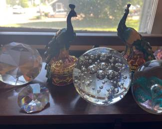 Crystals, Art Glass, etc.,