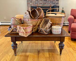 Baskets Collection... will be on 3 season porch.