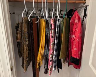 Some of fabrics, clothes, shoes and linens