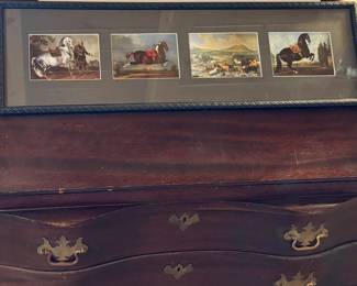Series of 4 Dressage horse prints. 