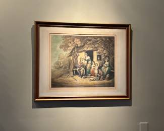 One of 2 antique prints