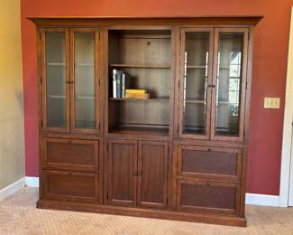 Book case, 6 piece, removable cornice.  Use together or apart.