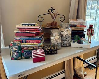 A sample. More pics to come.  Curtains on right! Four panels.