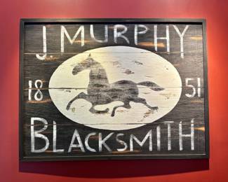 Large sign, Hand painted