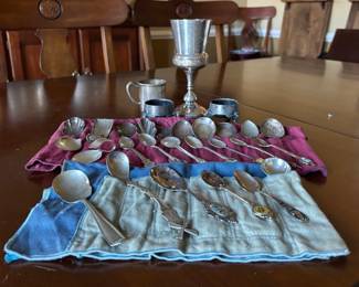 Victorian mostly silver plate. Serving wares too, not pictured yet!