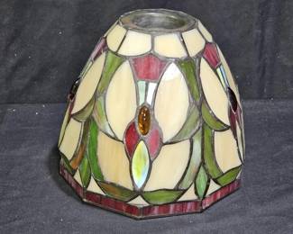  Tiffany Style Slag & Stained Glass Lamp Shade