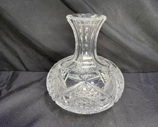 American Brilliant Crystal Cafe Lobster Decanter